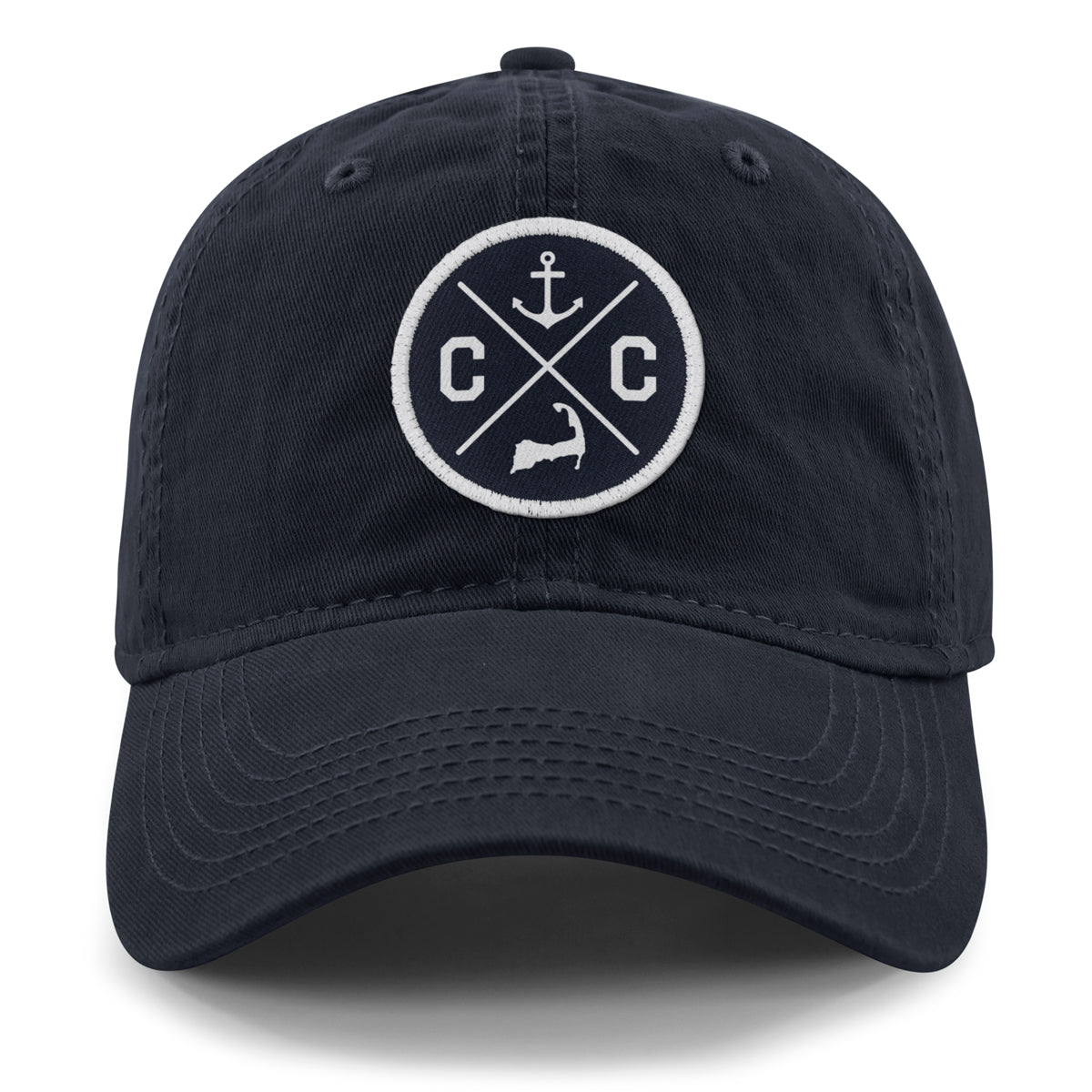 Cape Cod Circle Emblem Patch Dad Hat - Chowdaheadz