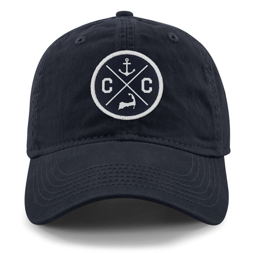 Cape Cod Circle Emblem Patch Dad Hat - Chowdaheadz