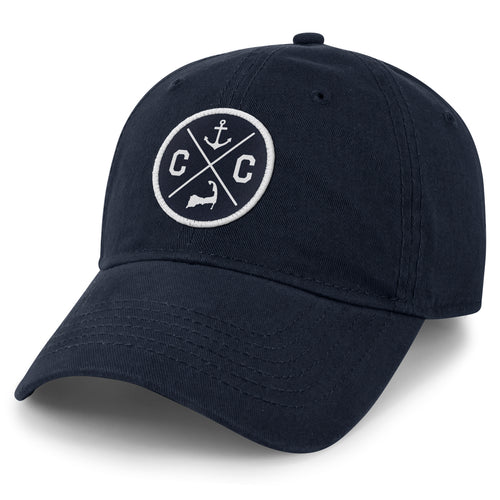 Cape Cod Circle Emblem Patch Dad Hat - Chowdaheadz