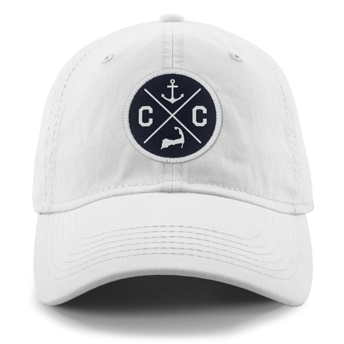 Cape Cod Circle Emblem Patch Dad Hat - Chowdaheadz