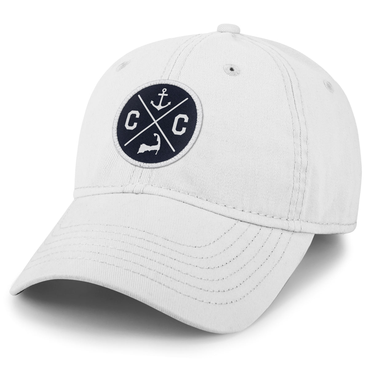 Cape Cod Circle Emblem Patch Dad Hat - Chowdaheadz