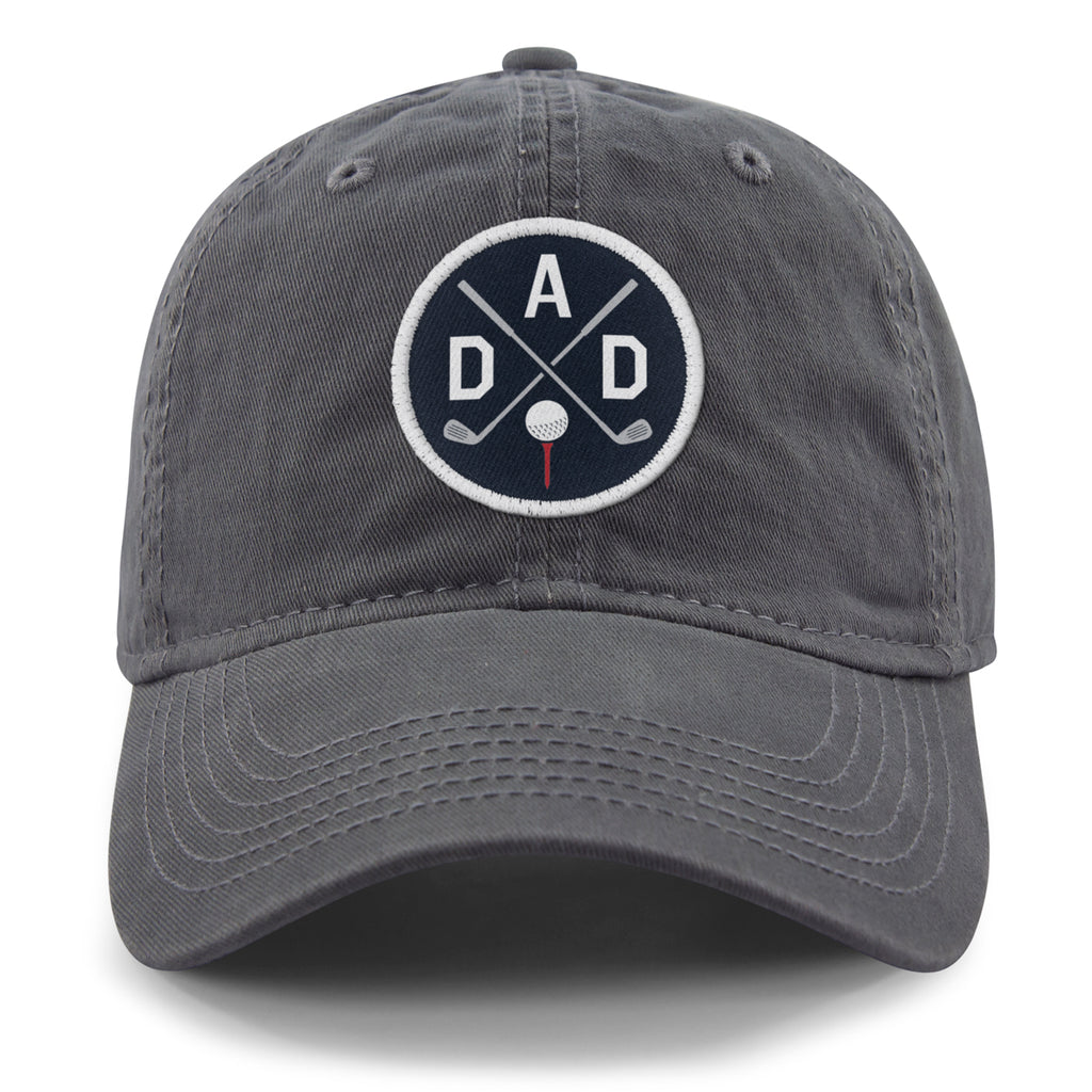 Golf DAD Circle Patch Dad Hat - Chowdaheadz