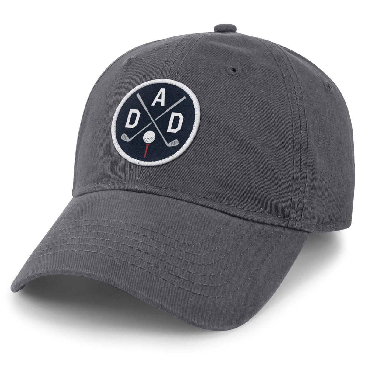 Golf DAD Circle Patch Dad Hat - Chowdaheadz