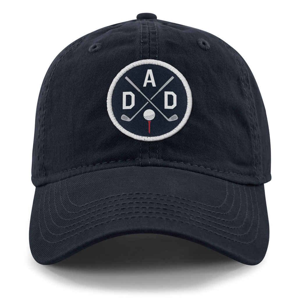 Golf DAD Circle Patch Dad Hat - Chowdaheadz