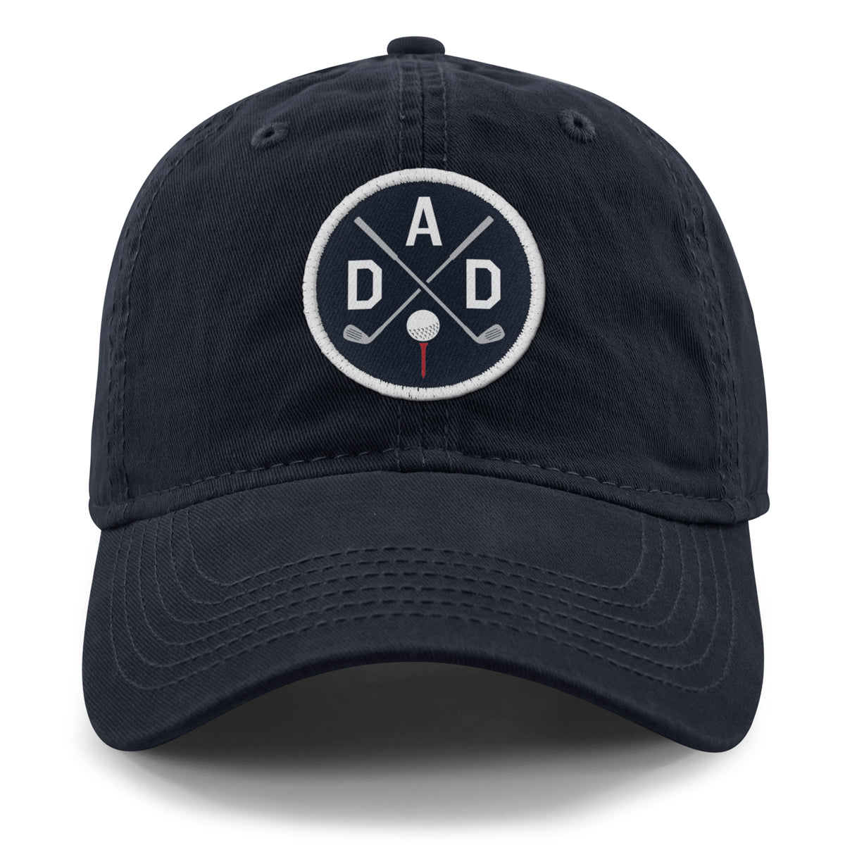 Golf DAD Circle Patch Dad Hat - Chowdaheadz
