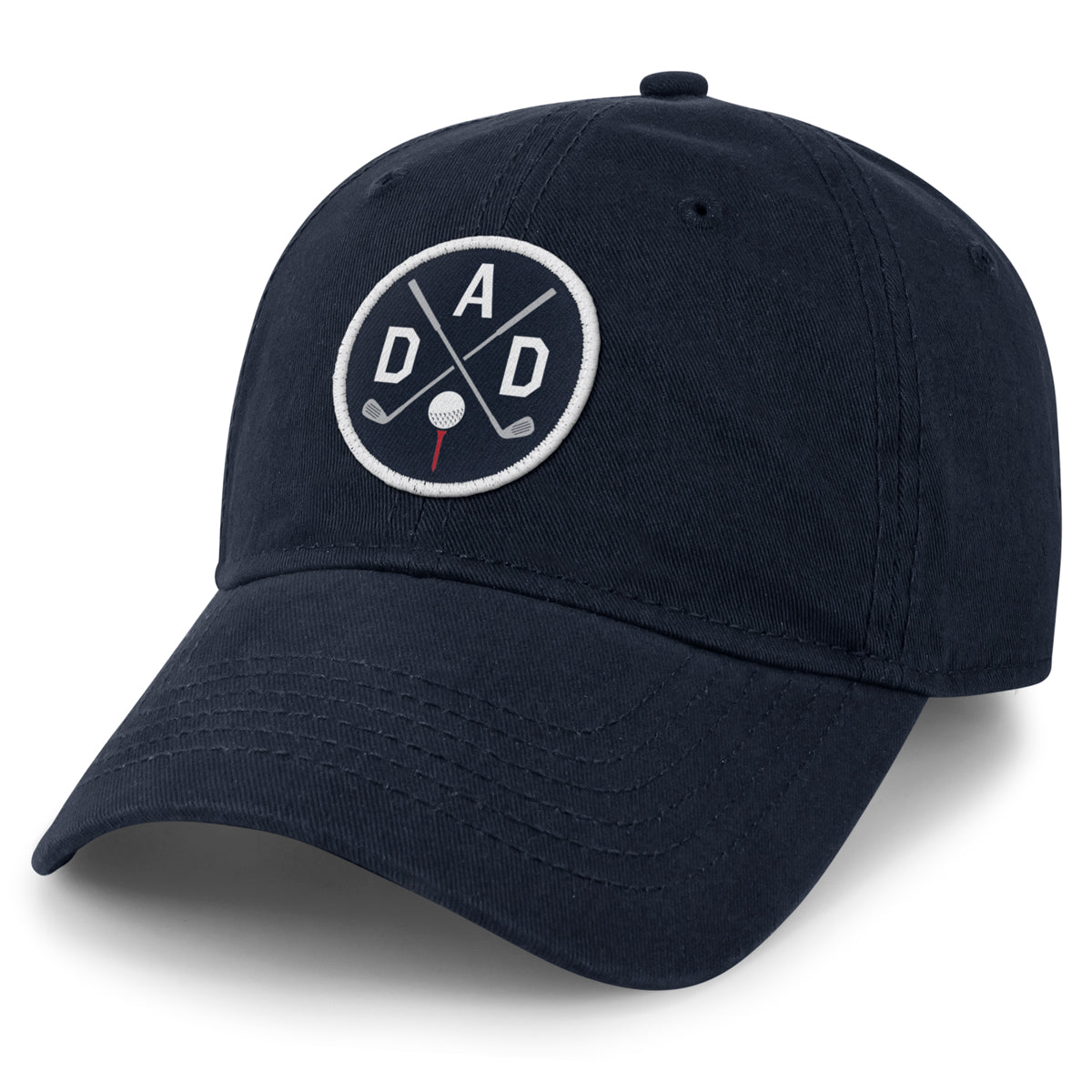 Golf DAD Circle Patch Dad Hat - Chowdaheadz