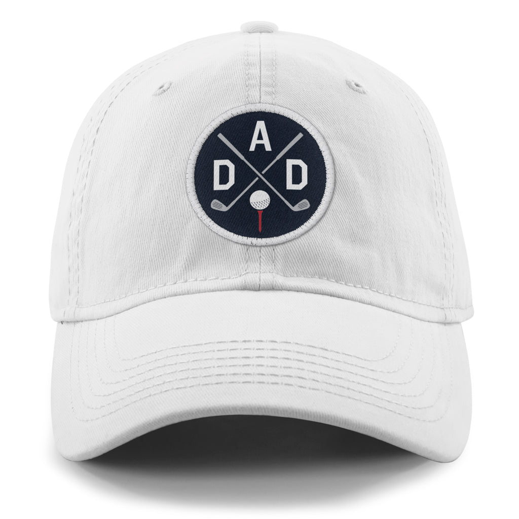 Golf DAD Circle Patch Dad Hat - Chowdaheadz