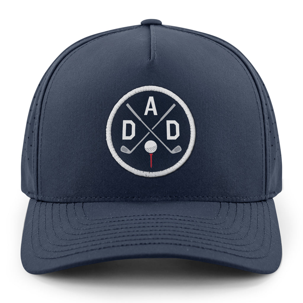 Golf Dad Circle Emblem Performance Hat - Chowdaheadz