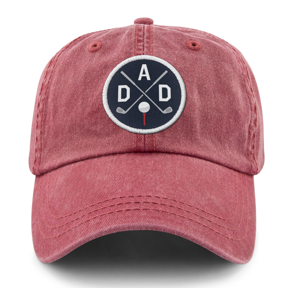 Golf DAD Patch Washed Dad Hat - Chowdaheadz