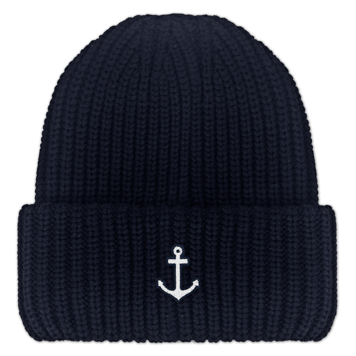 Mini Anchor Chunky Knit Winter Hat