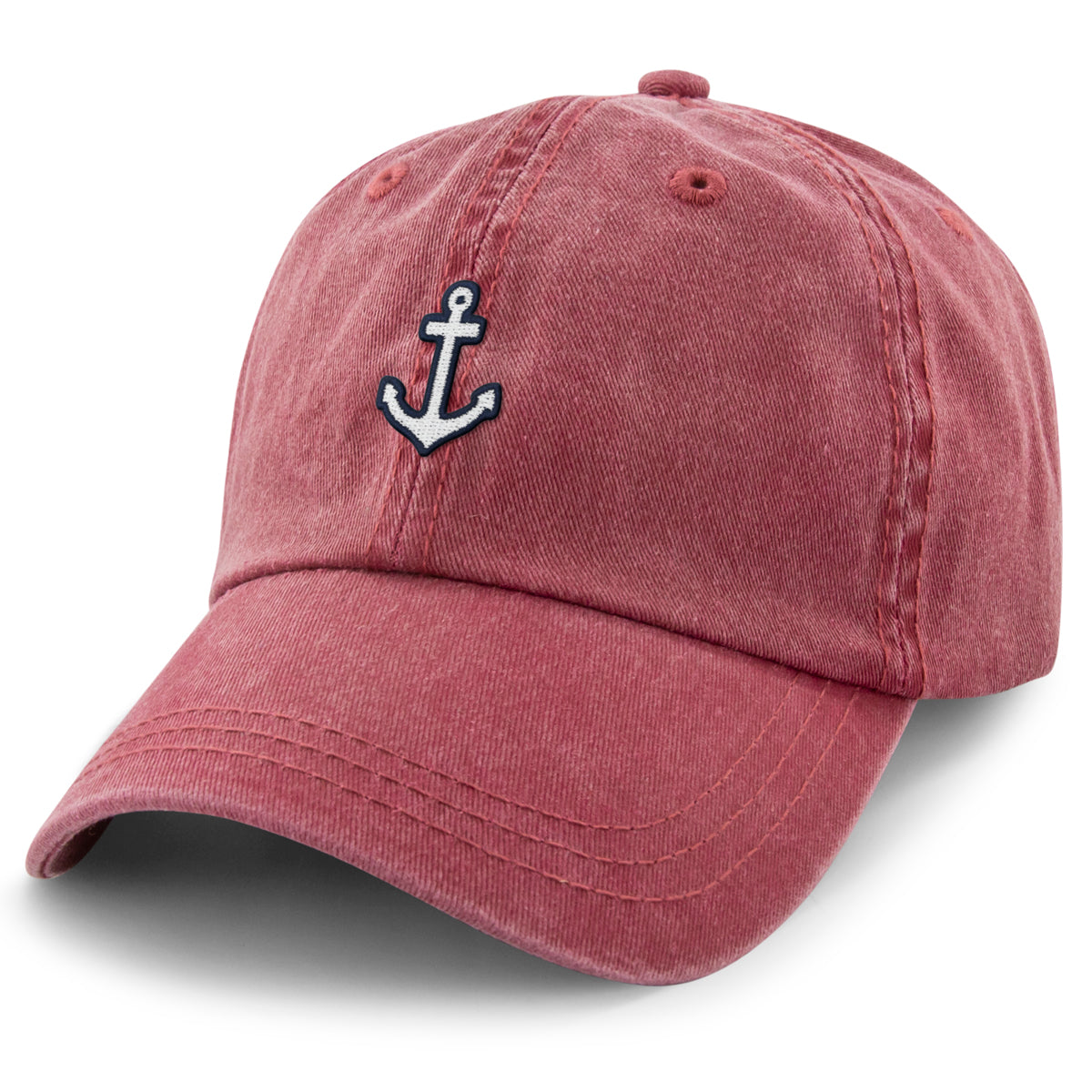 Mini Anchor Washed Dad Hat - Chowdaheadz