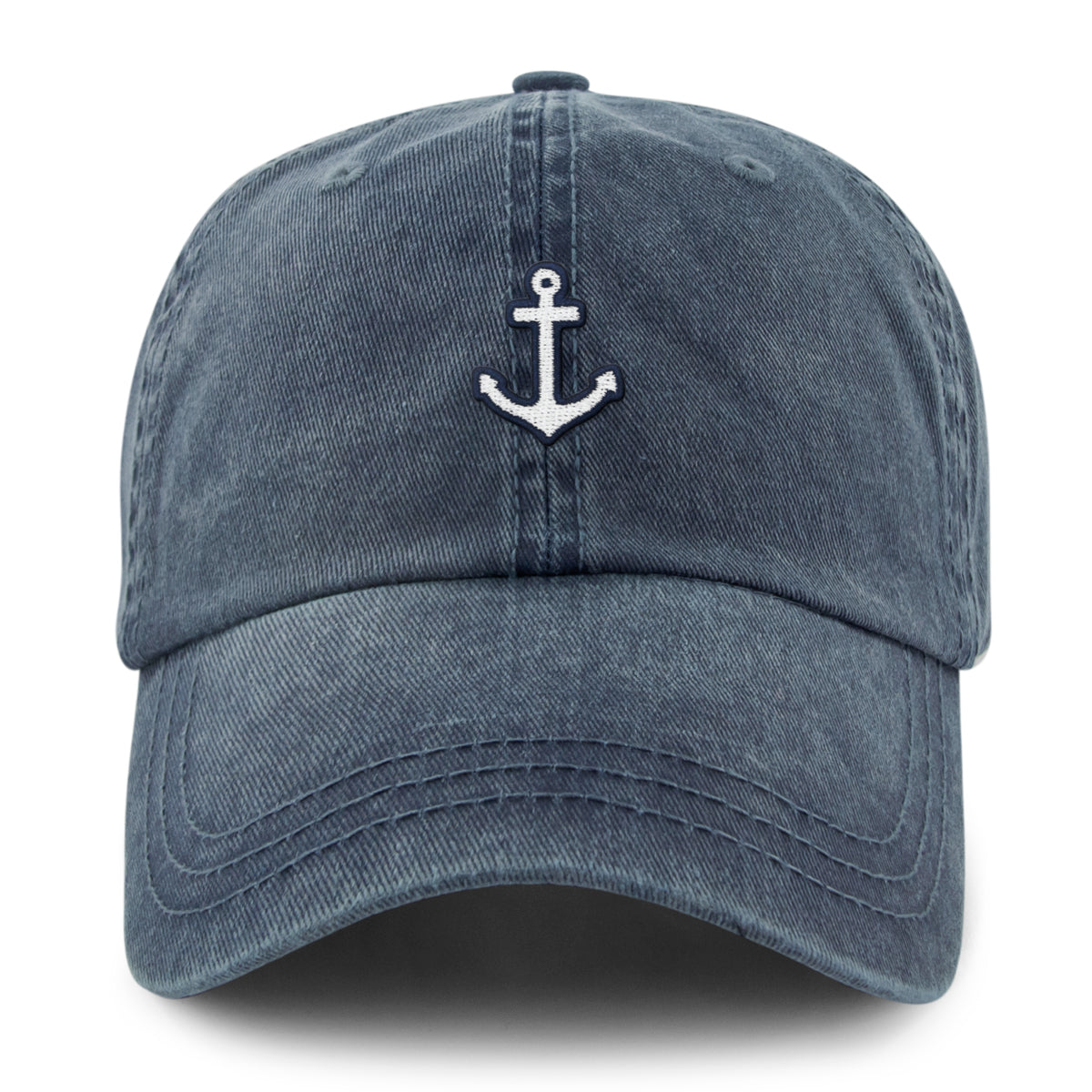 Mini Anchor Washed Dad Hat - Chowdaheadz
