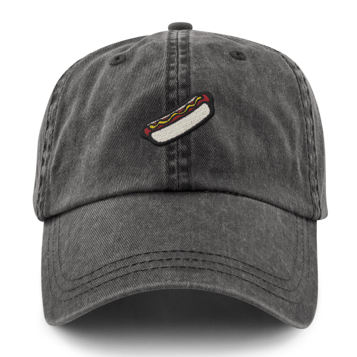 Mini Hot Dog Washed Dad Hat - Chowdaheadz