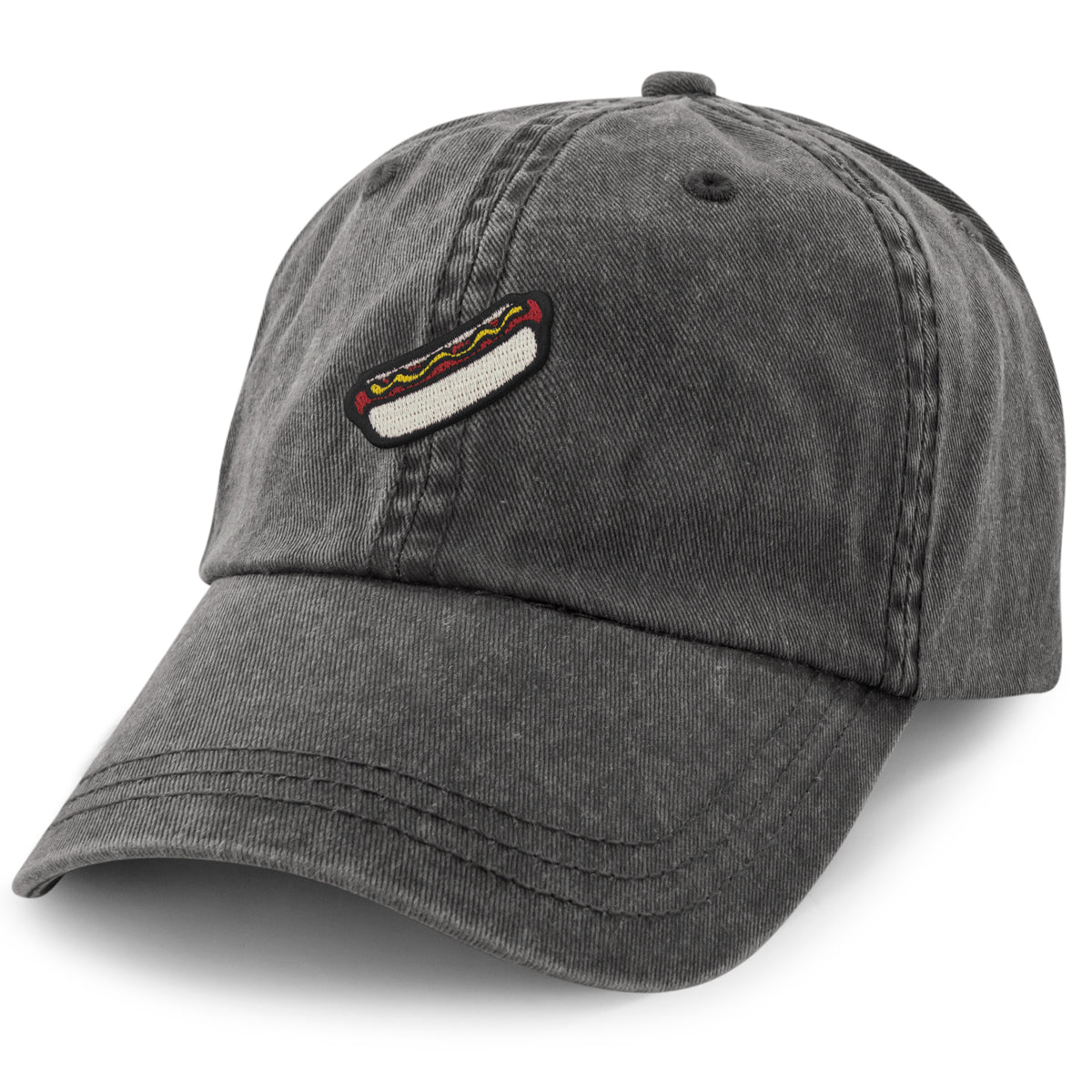 Mini Hot Dog Washed Dad Hat - Chowdaheadz