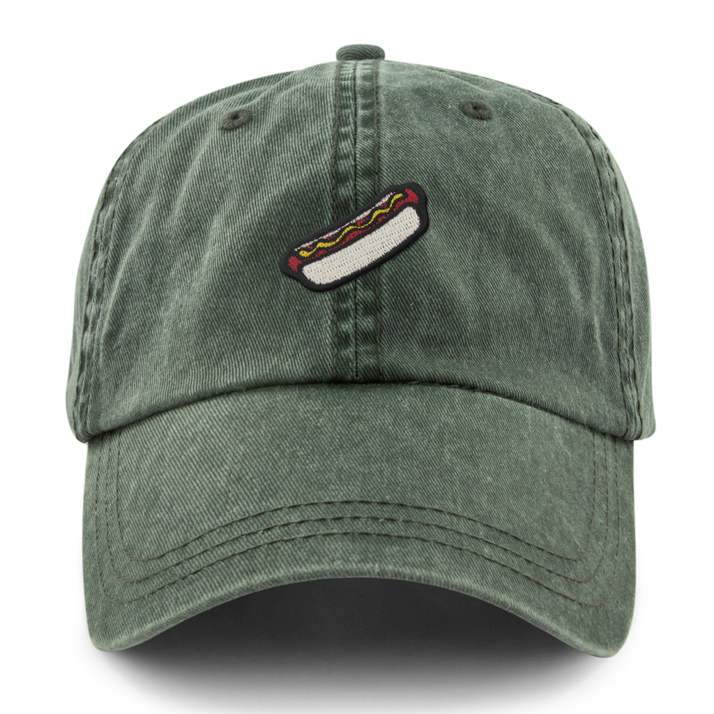 Mini Hot Dog Washed Dad Hat - Chowdaheadz