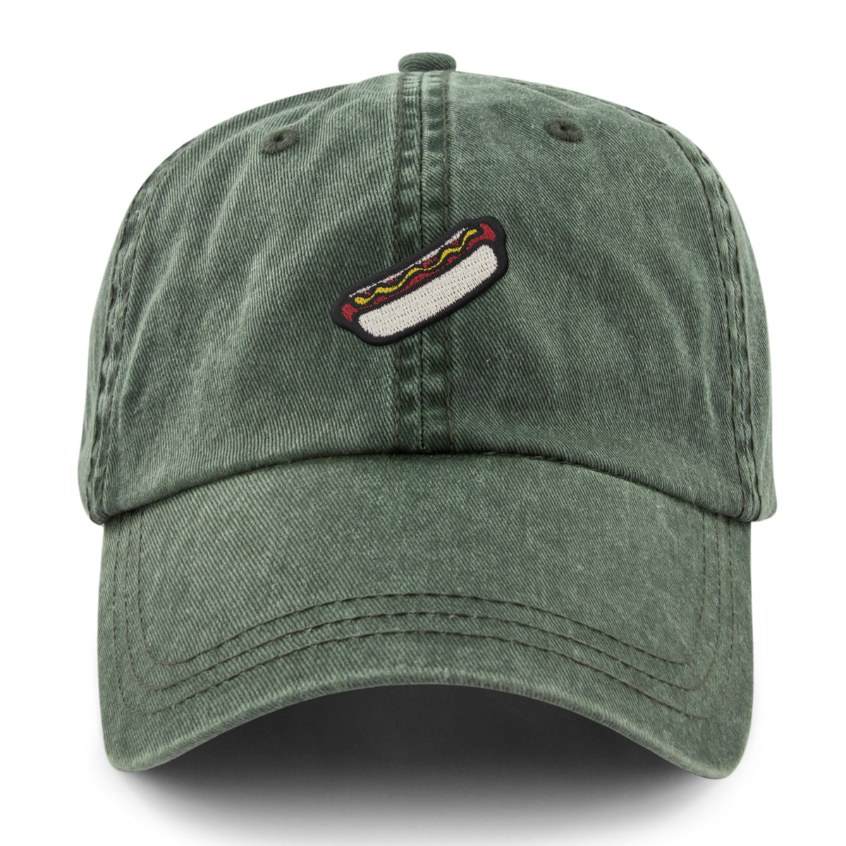 Mini Hot Dog Washed Dad Hat - Chowdaheadz