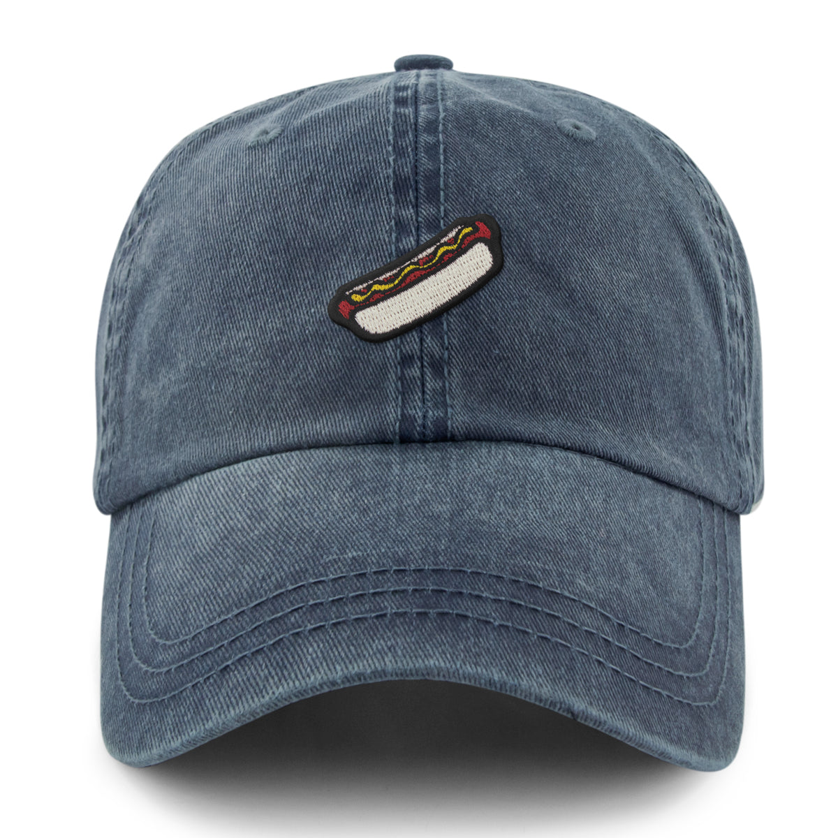 Mini Hot Dog Washed Dad Hat - Chowdaheadz