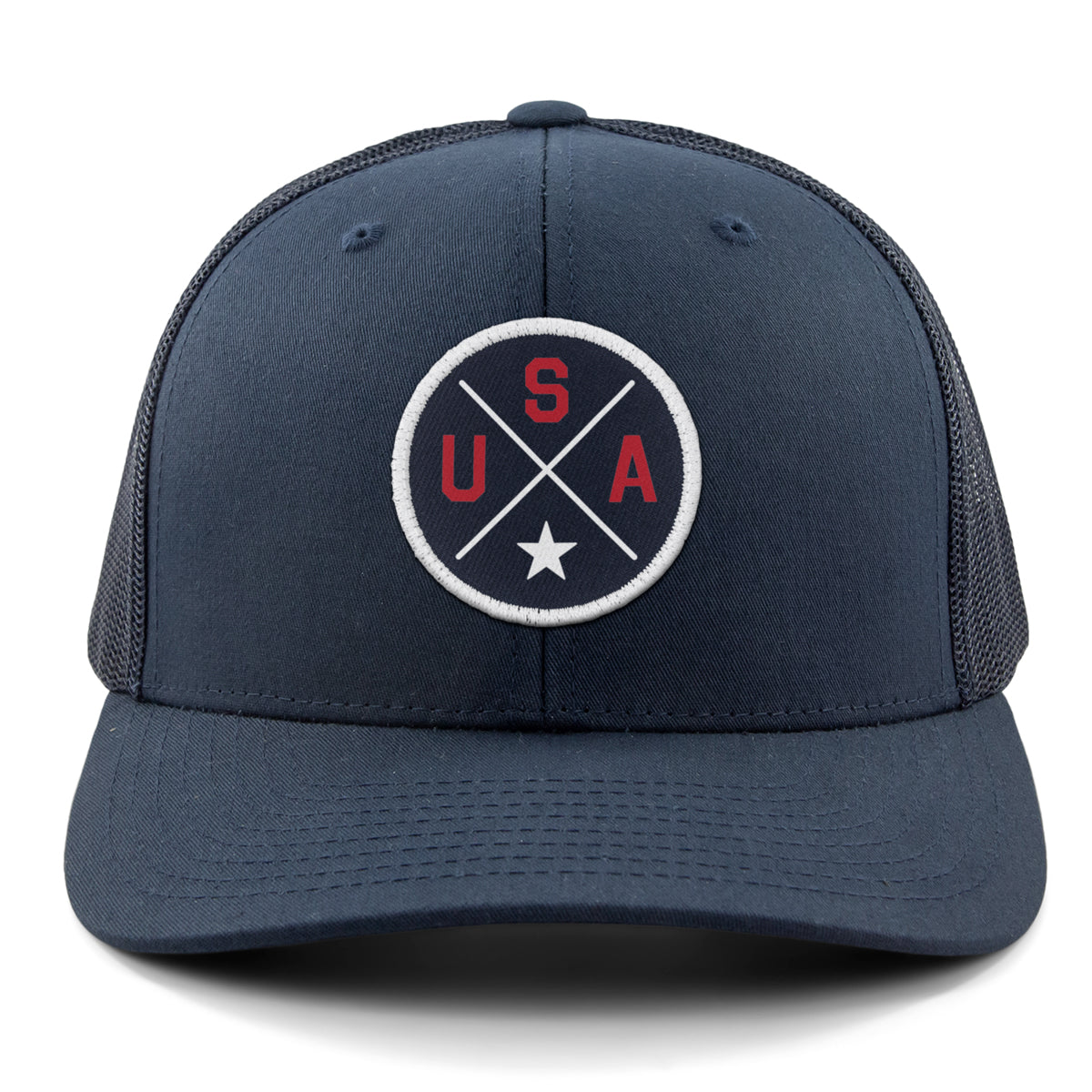 USA Circle Emblem Classic Snapback Trucker Hat