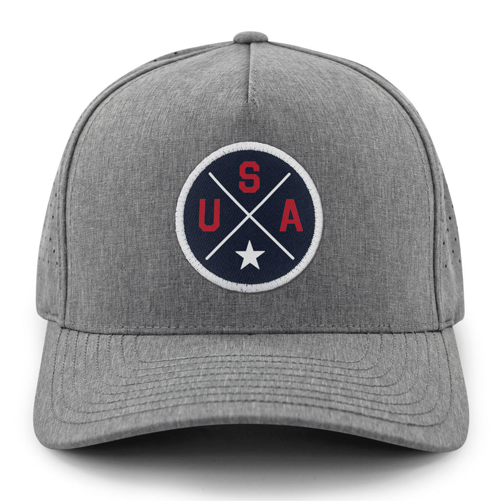 USA Circle Emblem Performance Hat - Chowdaheadz