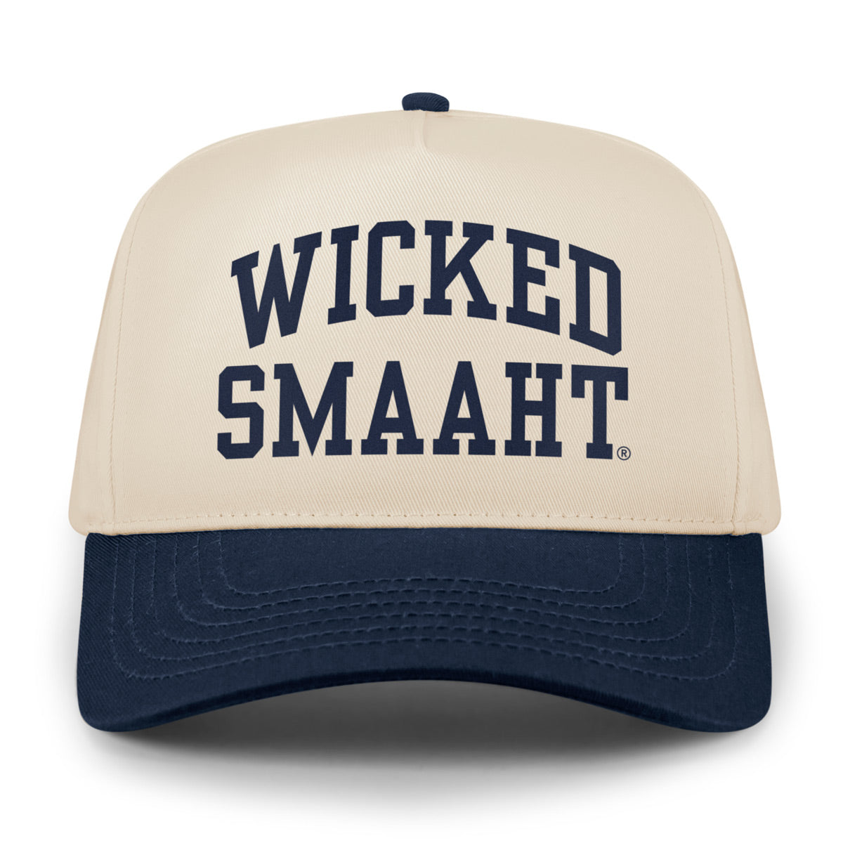 Wicked Smaaht Printed Retro Snapback Hat - Chowdaheadz