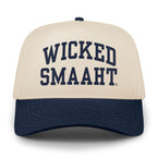 Wicked Smaaht Printed Retro Snapback Hat - Chowdaheadz
