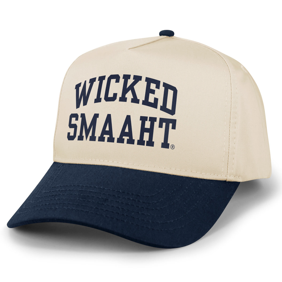 Wicked Smaaht Printed Retro Snapback Hat