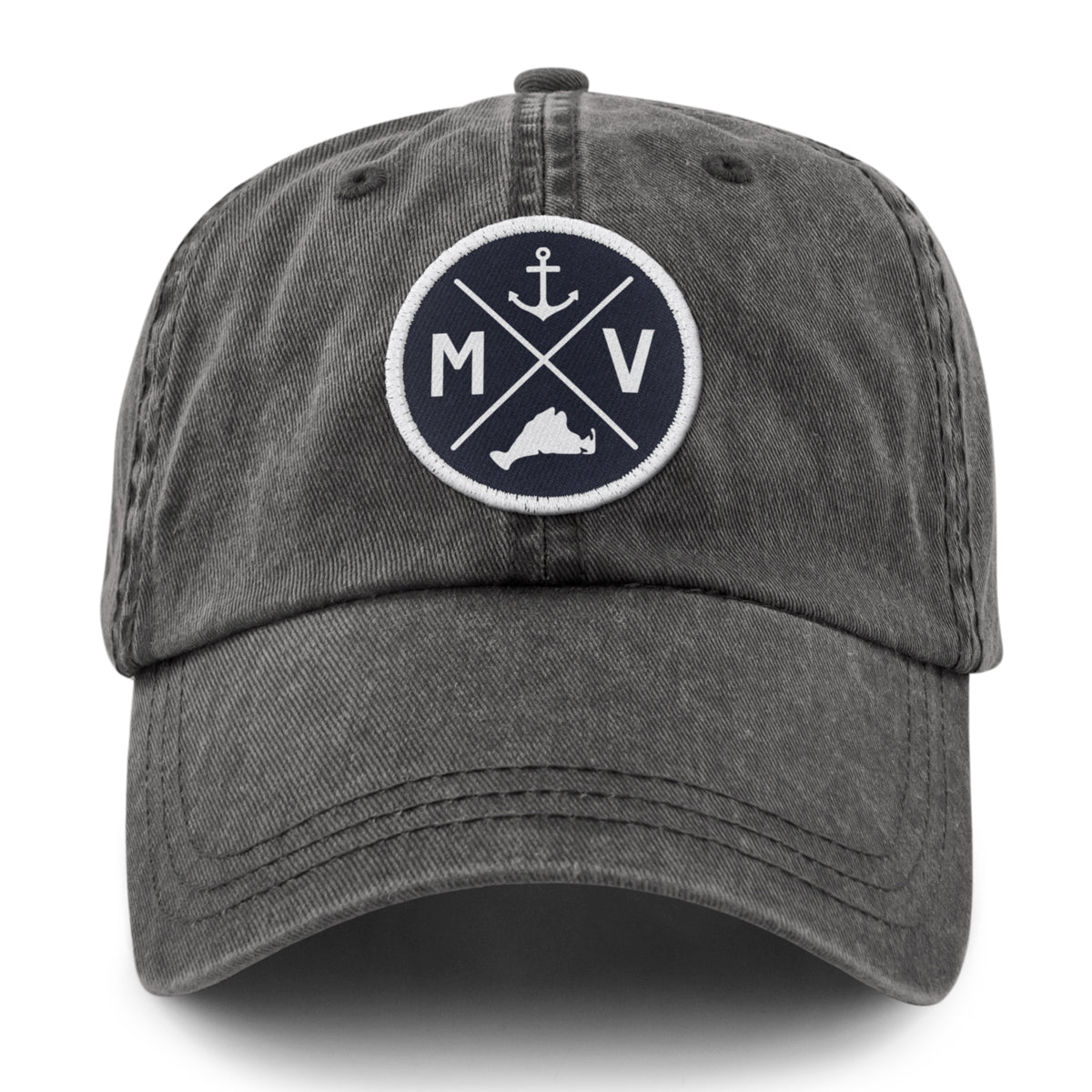 Martha's Vineyard Crossed Out Washed Dad Hat - Chowdaheadz