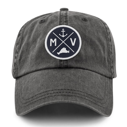Martha's Vineyard Crossed Out Washed Dad Hat - Chowdaheadz