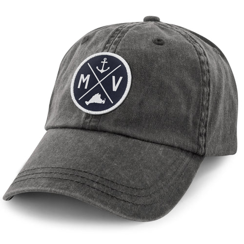 Martha's Vineyard Crossed Out Washed Dad Hat - Chowdaheadz