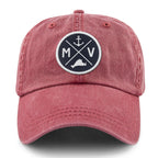 Martha's Vineyard Crossed Out Washed Dad Hat - Chowdaheadz