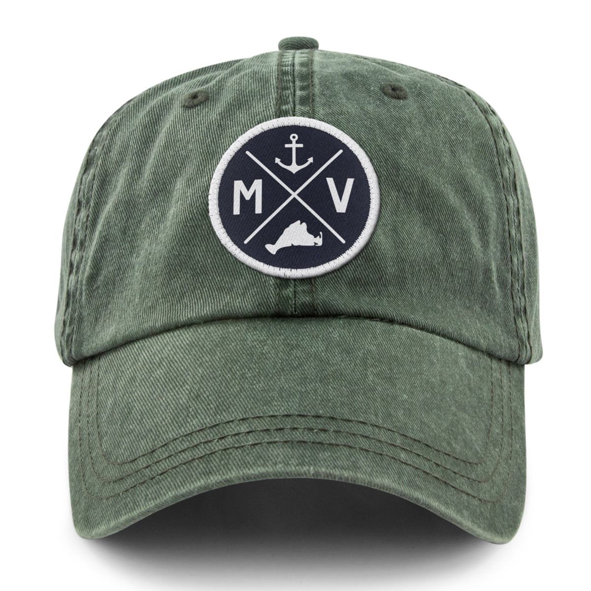 Martha's Vineyard Crossed Out Washed Dad Hat - Chowdaheadz