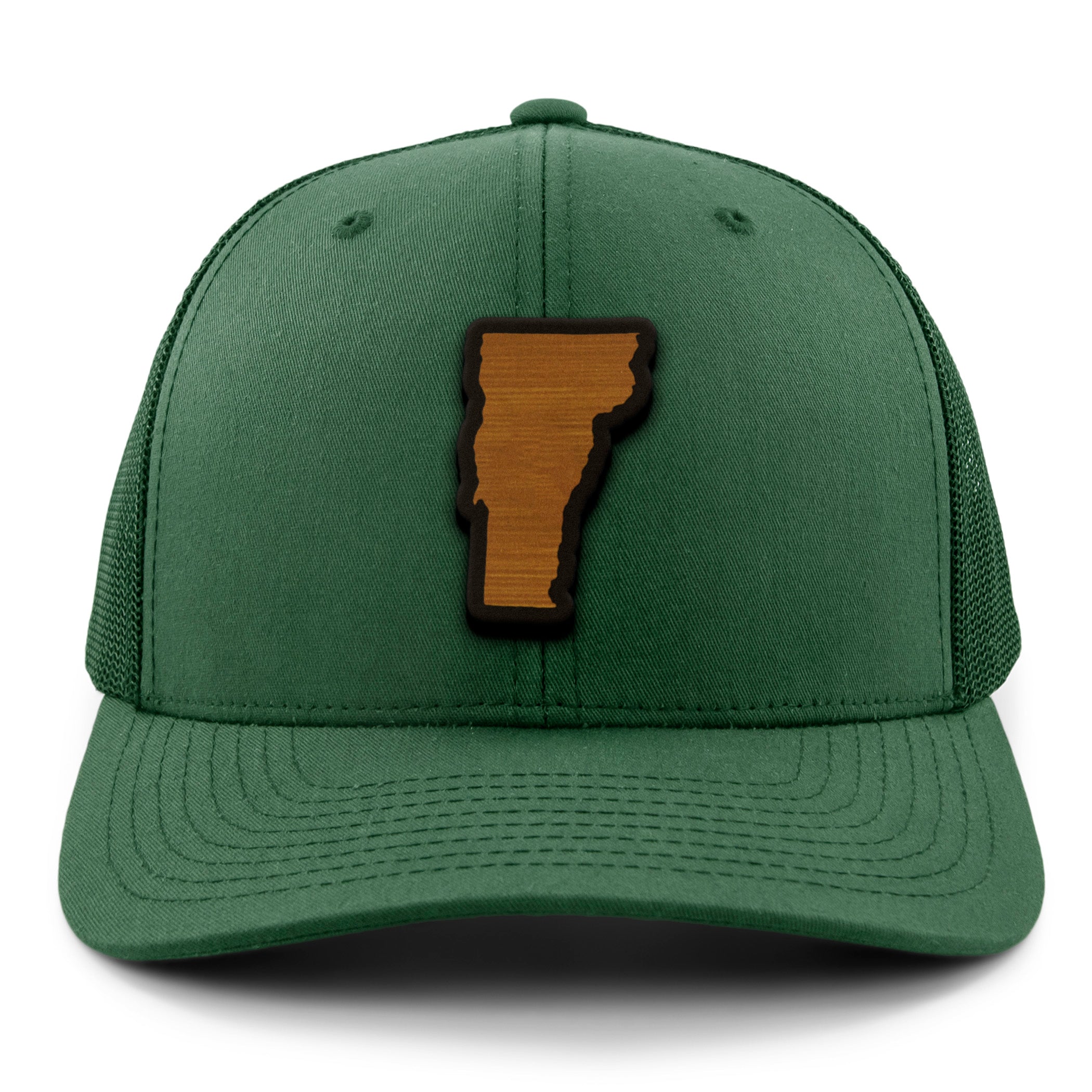 Vermont State Wood Grain Patch Classic Snapback Trucker Hat