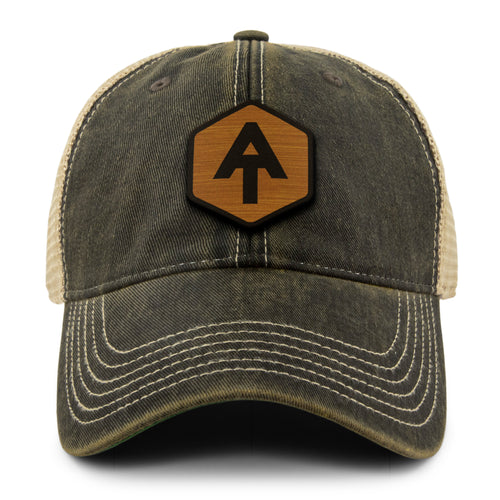 Appalachian Trail Wood Grain Patch Dirty Water Trucker Hat - Chowdaheadz