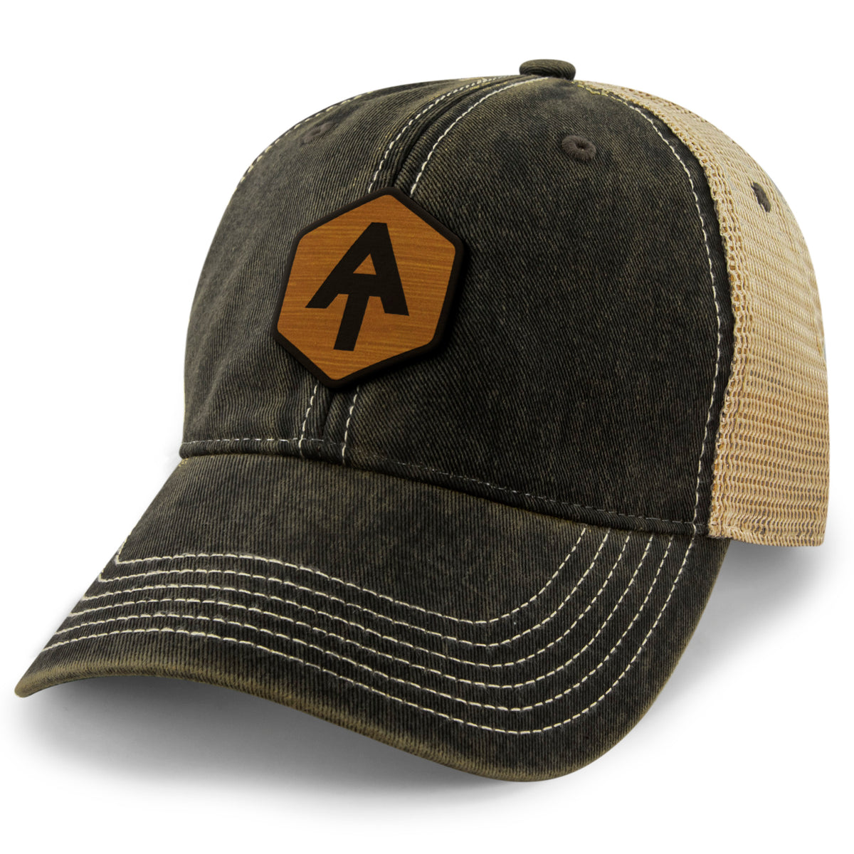 Appalachian Trail Wood Grain Patch Dirty Water Trucker Hat - Chowdaheadz