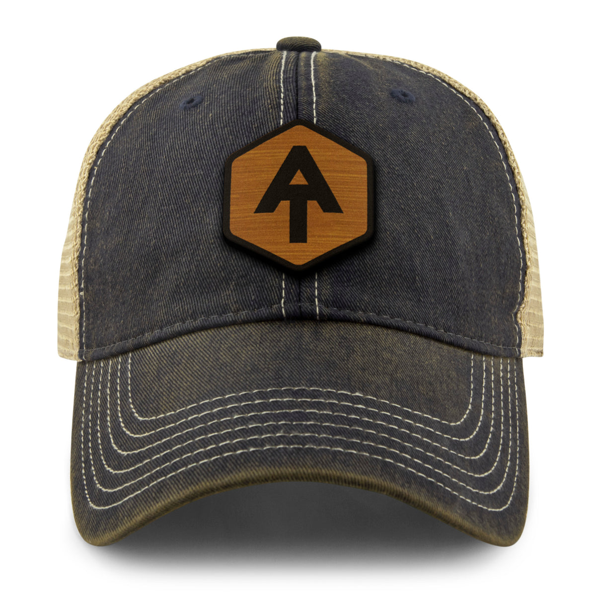 Appalachian Trail Wood Grain Patch Dirty Water Trucker Hat - Chowdaheadz