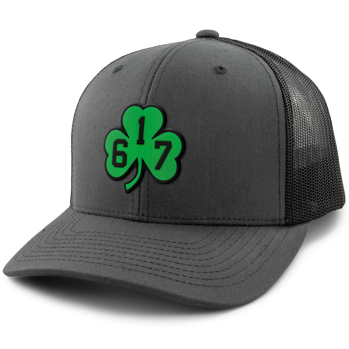 617 Shamrock PVC Classic Snapback Trucker Hat - Chowdaheadz