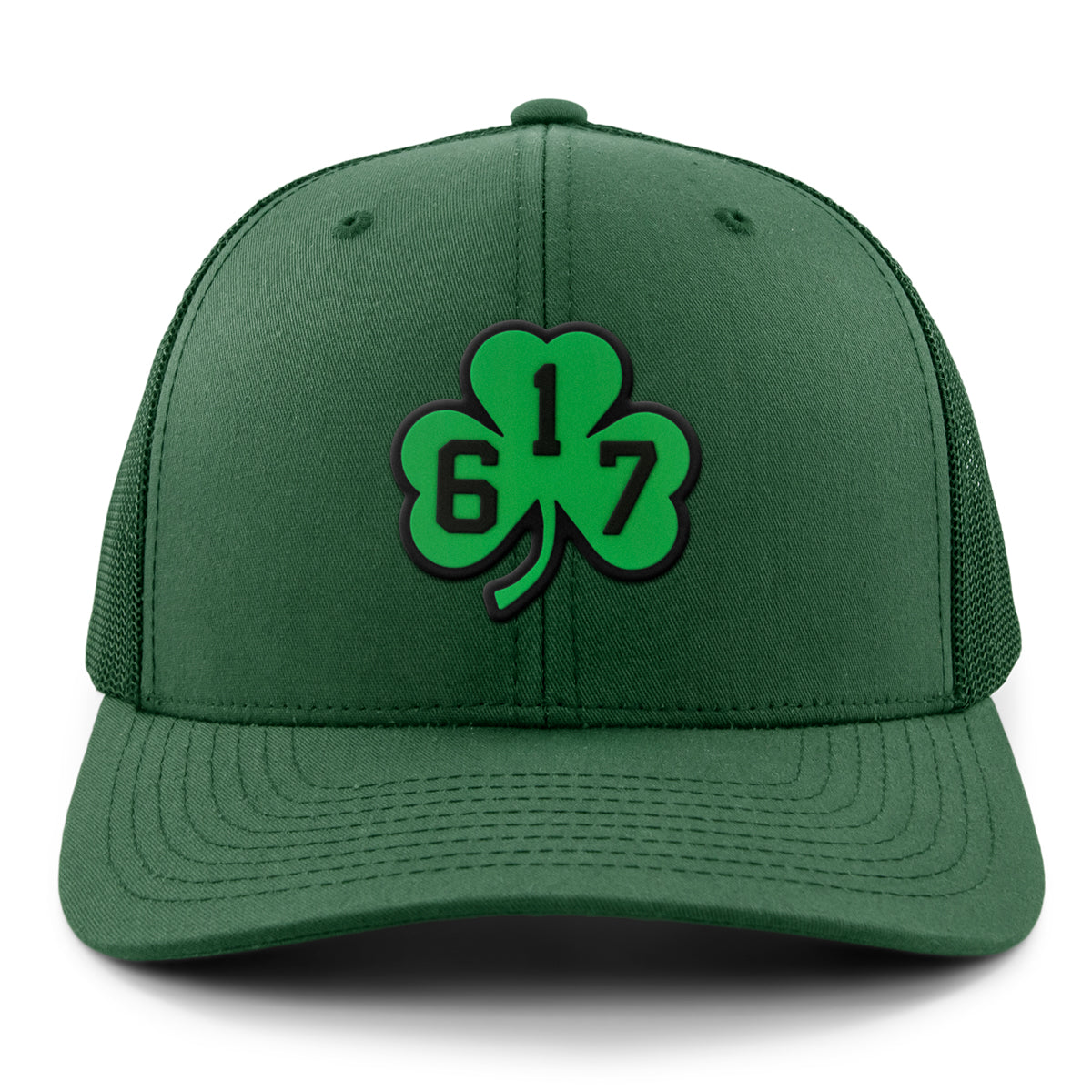 617 Shamrock PVC Classic Snapback Trucker Hat - Chowdaheadz