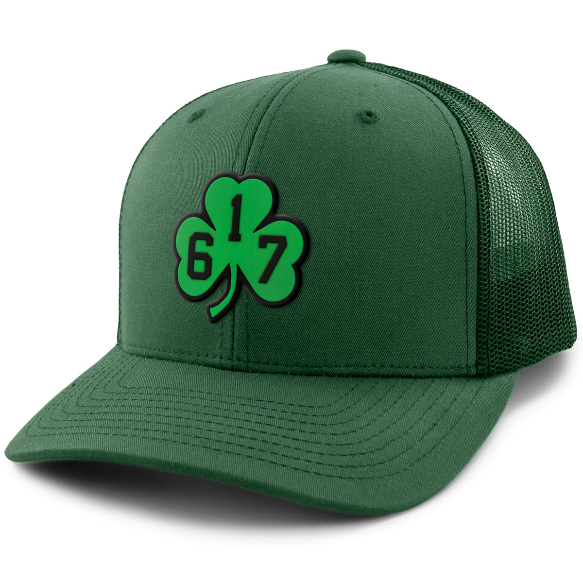 617 Shamrock PVC Classic Snapback Trucker Hat - Chowdaheadz