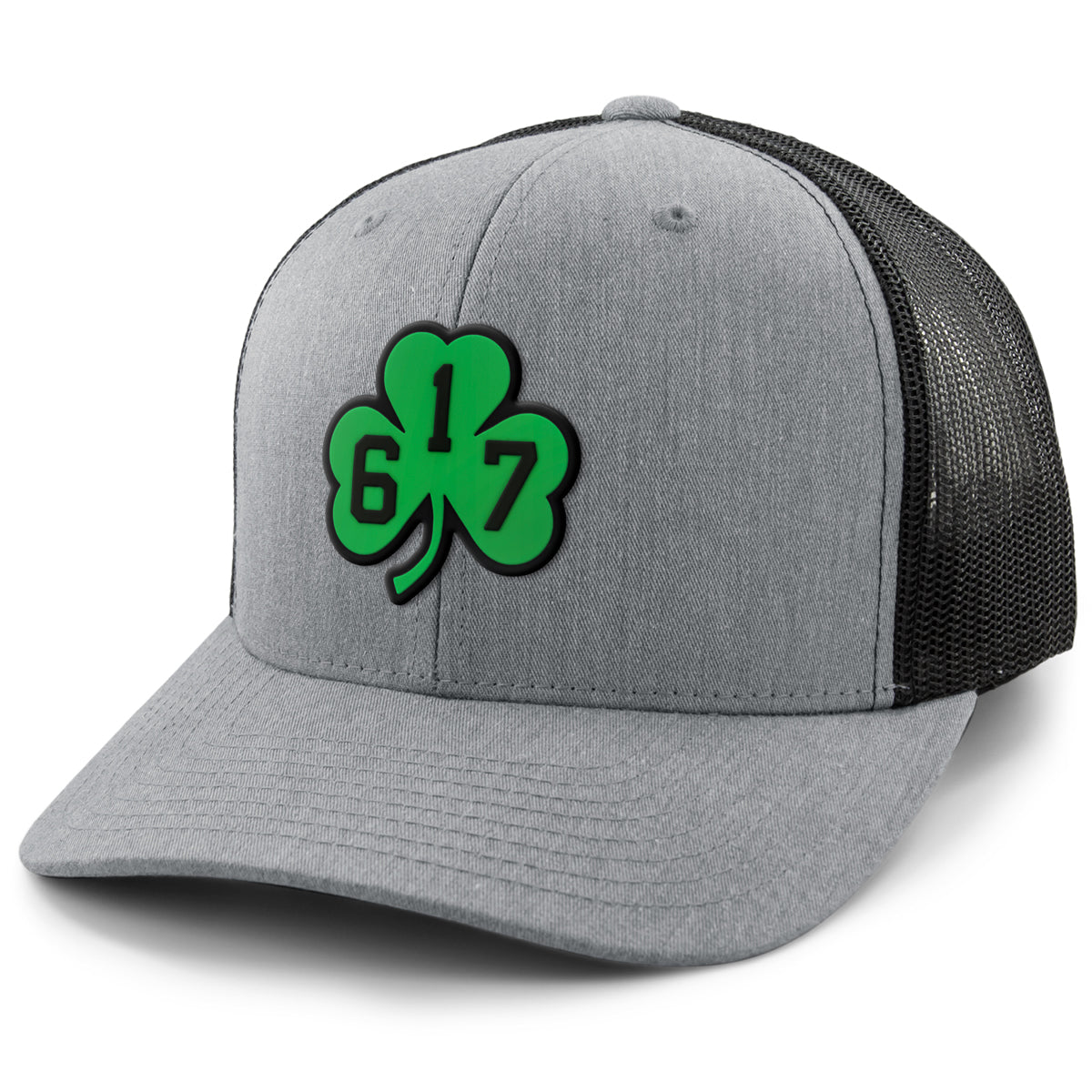 617 Shamrock PVC Classic Snapback Trucker Hat - Chowdaheadz