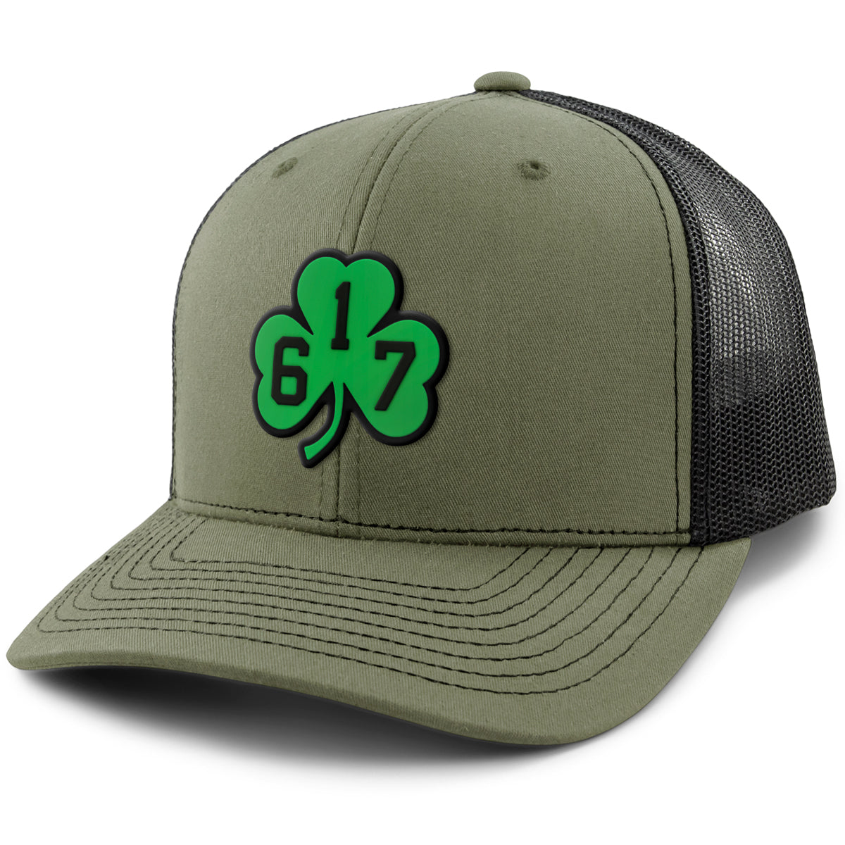 617 Shamrock PVC Classic Snapback Trucker Hat - Chowdaheadz