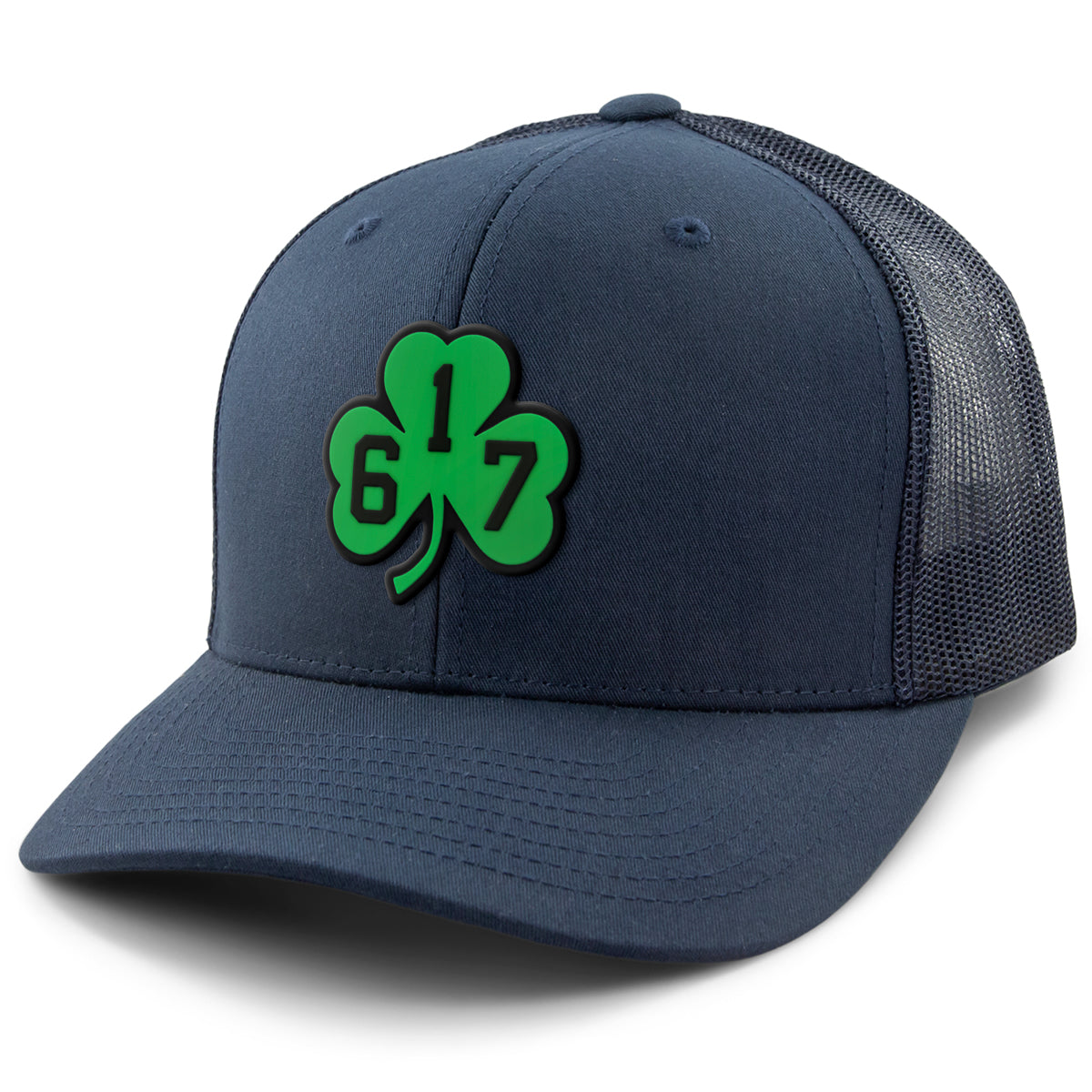 617 Shamrock PVC Classic Snapback Trucker Hat - Chowdaheadz