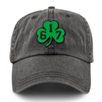 617 Shamrock PVC Patch Washed Dad Hat - Chowdaheadz