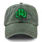 617 Shamrock PVC Patch Washed Dad Hat - Chowdaheadz