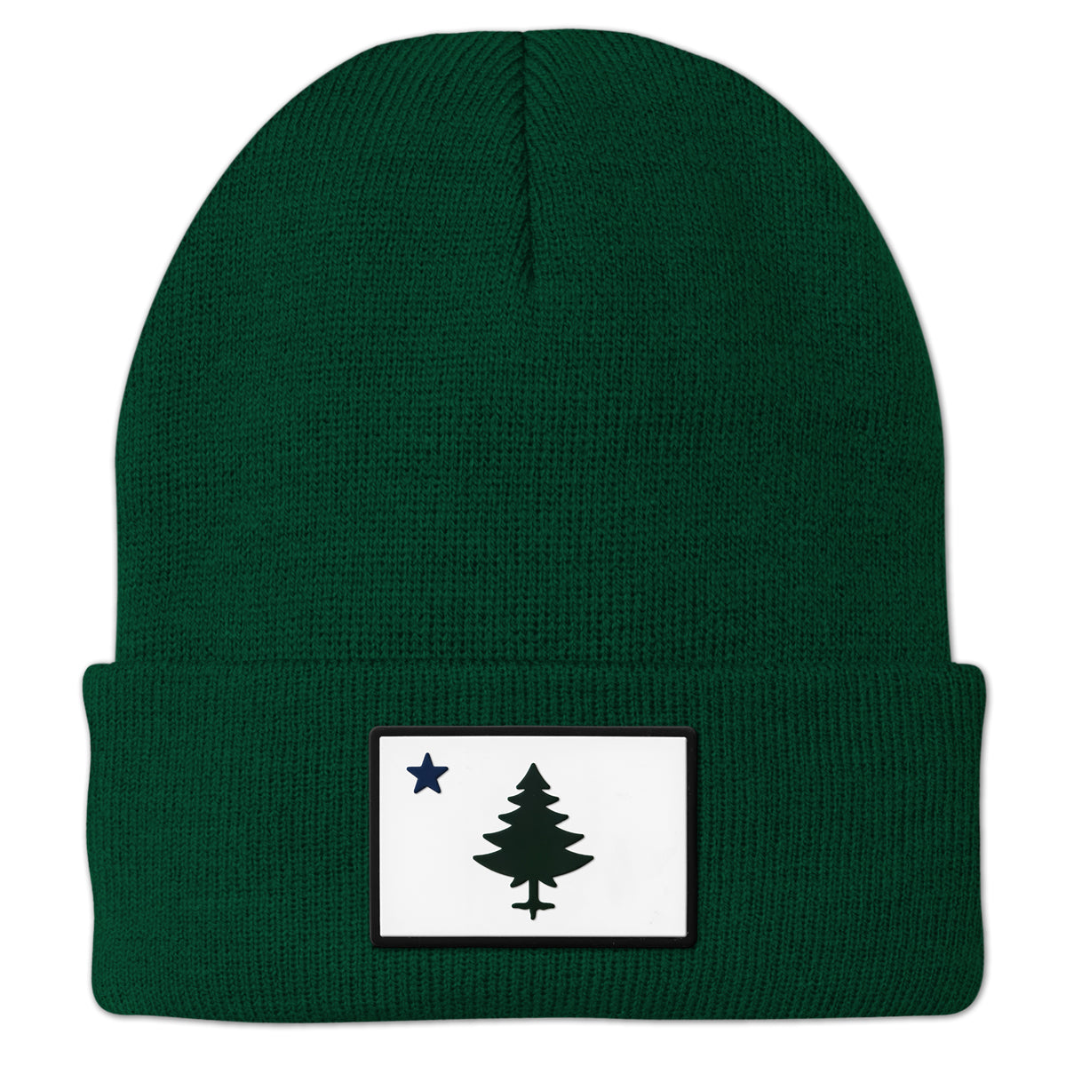 Vintage Maine Flag PVC Patch Cuff Knit