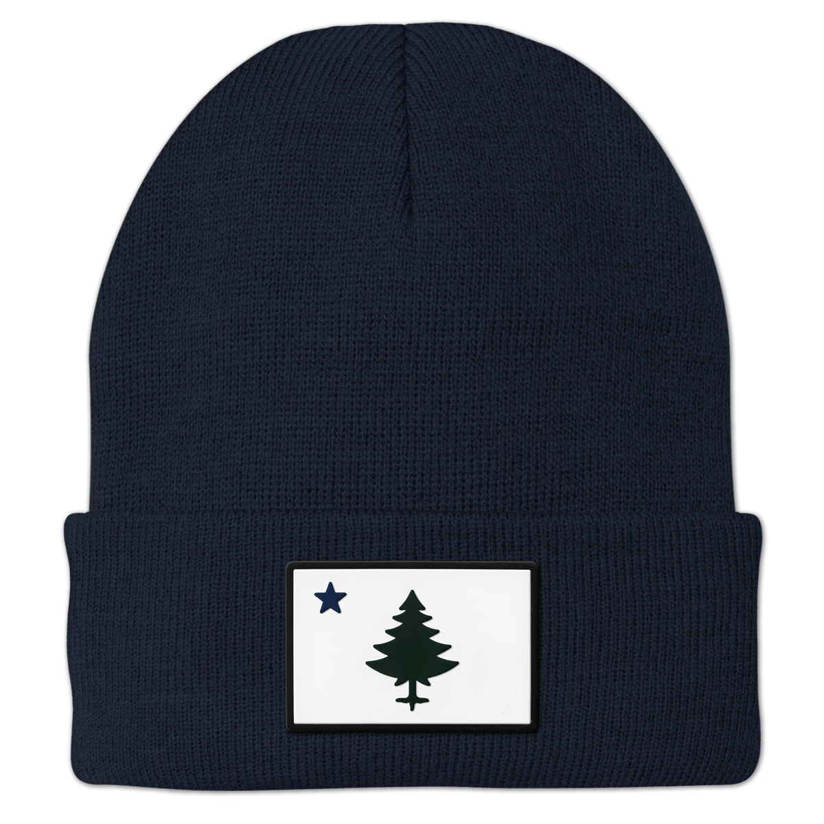 Vintage Maine Flag PVC Patch Cuff Knit