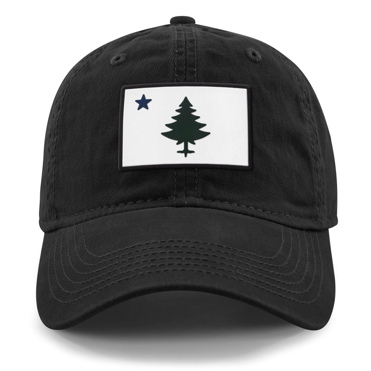 Vintage Maine Flag PVC Dad Hat