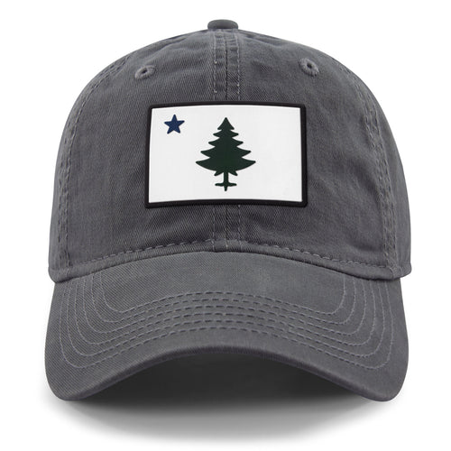 Vintage Maine Flag PVC Dad Hat - Chowdaheadz