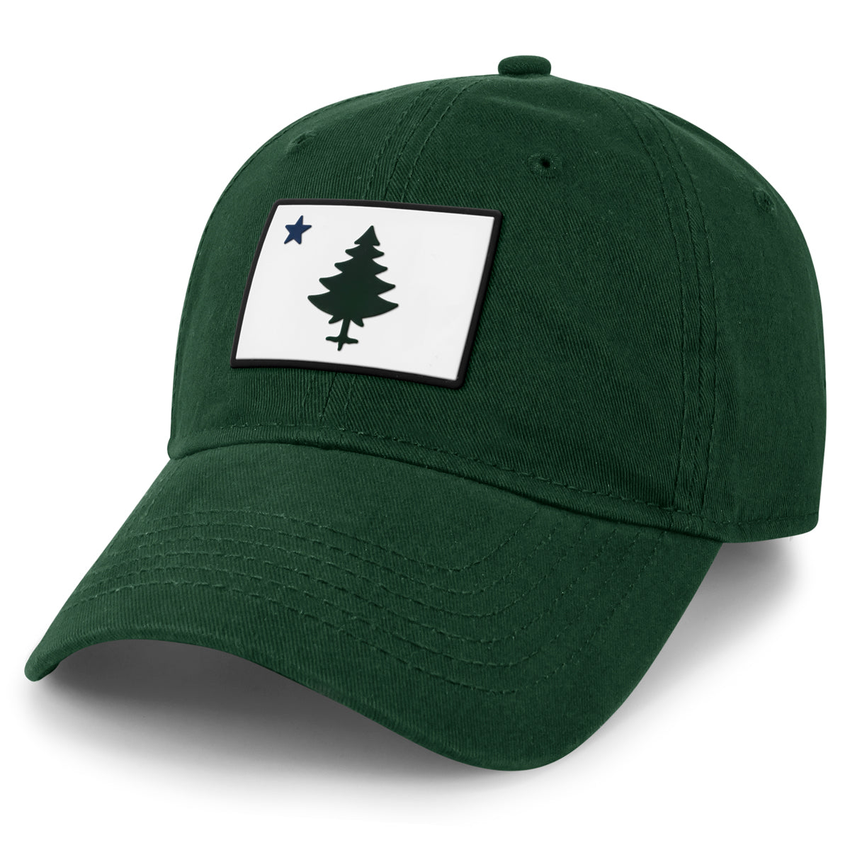 Vintage Maine Flag PVC Dad Hat - Chowdaheadz
