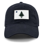 Vintage Maine Flag PVC Dad Hat