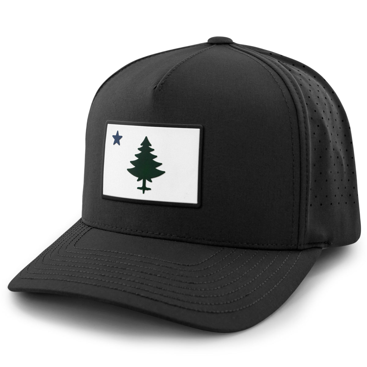 Vintage Maine Flag PVC Performance Hat - Chowdaheadz